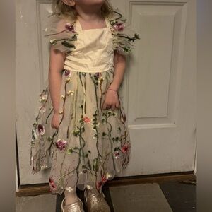 Floral Embroidered Dress for Kids